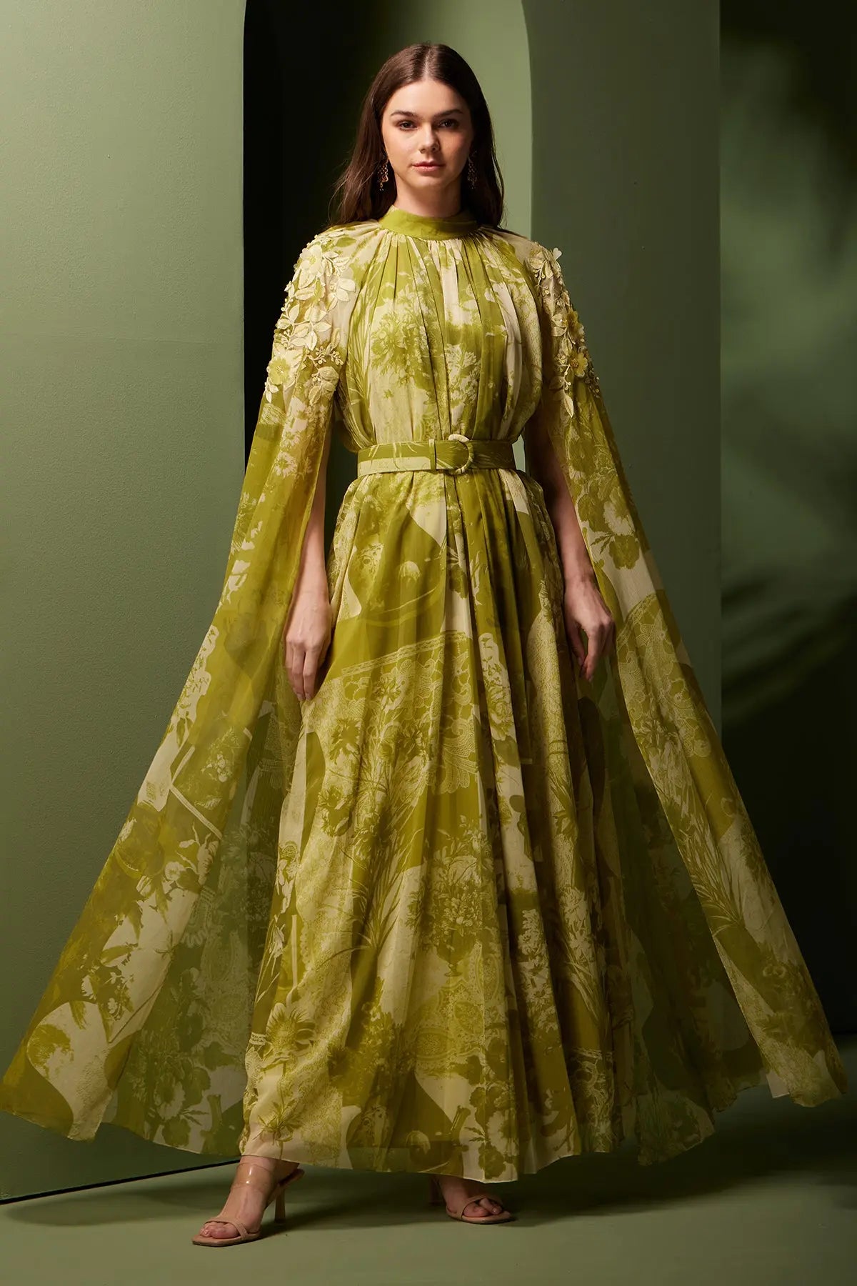 sheen green dress Sheen Green | Luxury Pret | Party Wear Dress main image 1