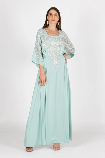 MIM GREEN KAFTAN DRESSES