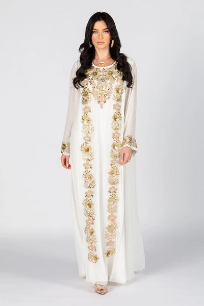 ZANA IVORY KAFTAN DRESSES