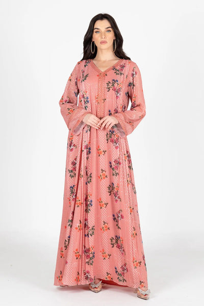 HUMA PEACH KAFTAN DRESSES