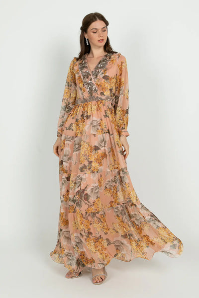 Carmen Peach Dress DRESSES